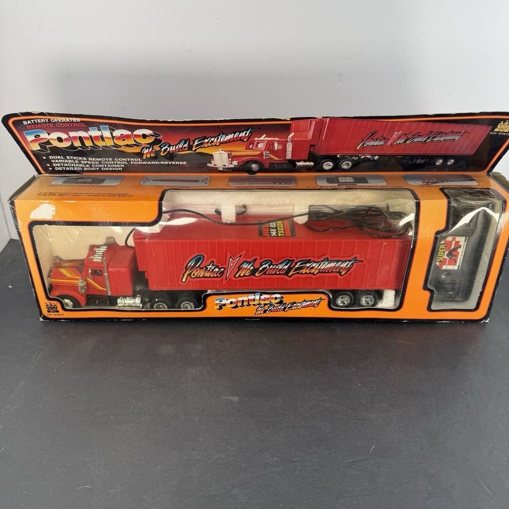 1989 Vintage Rare Vintage Remote Control Pontiac Long Hauler In Box